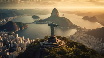 Foto op Aluminium Rio de Janeiro. Breathtaking travel destination place. Generative AI © piai