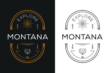 Montana City Design, Vector illustration.