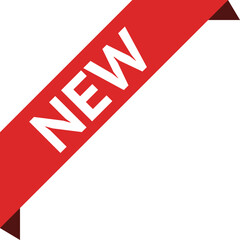 sticker tag new ribbon icon badge label. Vector isolated symbol illustration