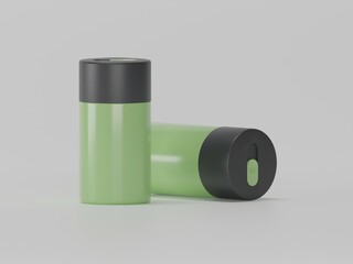 Toothpicks 3d illustration with white background  