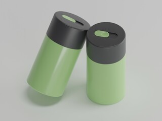 Toothpicks 3d illustration with white background  