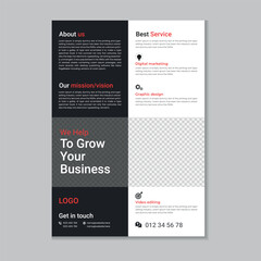 Corporate business flyer layout, Flyer cover design, Annual report, Corporate presentation, Digital marketing layout, Digital marketing flyer, Business brochure template design with mockup