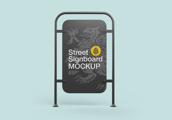 Stand-up Signboard Mockup