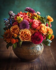 A Bright and Rustic Bouquet