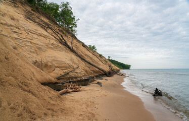 Coastline at Lake Michigan's Indiana Dunes National Park