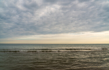 Fototapeta na wymiar Coastline at Lake Michigan's Indiana Dunes National Park