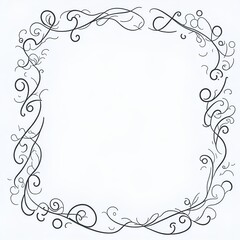 Frame for text with a pattern on a white background