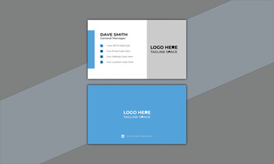 Horizontal vector illustration, 
Portrait and landscape orientation. Simple and clean business
card. Template corporate visiting card. 