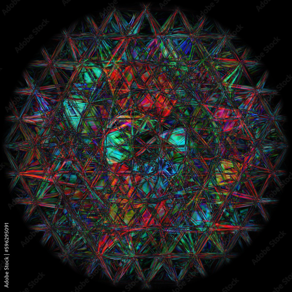 Aufkleber exploding firework on black night background