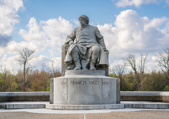 Obraz premium A Statue of George Rogers Clark at the National Historical Park