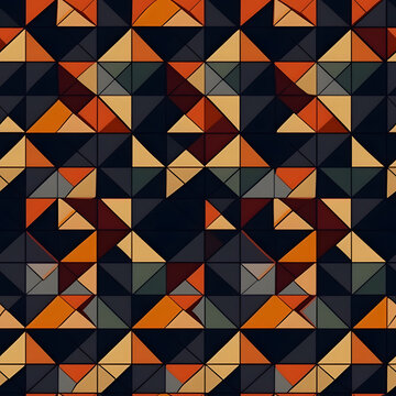 Generative AI seamless geometric pattern