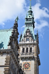 Fototapeta na wymiar Hamburg City Hall Detail