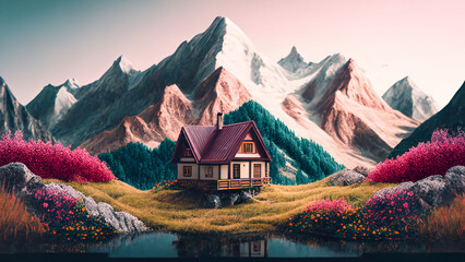 house in the mountains 