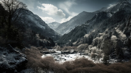 Obraz premium landscape in the morning
