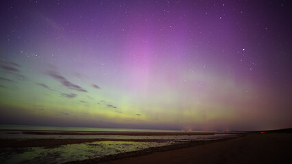 Aurora Borealis | Nothern Lights Spotted At Vecāķi Pludmale, Riga, Latvia create keyword for...