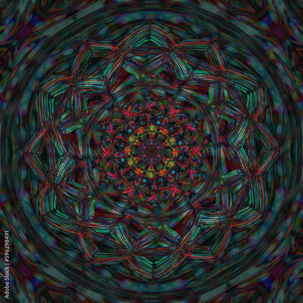 Aufkleber explosive pattern and design on black background