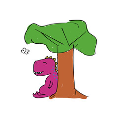 cute dinosaur vector for tee print and background wallpaper