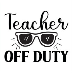 Teacher off duty SVG
