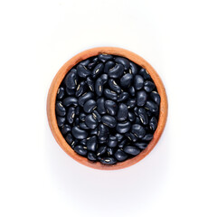 Black kidney bean, Black Turtle Beans in Pottery