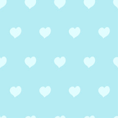 Scrapbook seamless background. Blue baby shower patterns. Cute print with heart