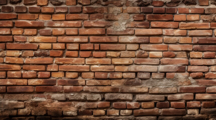 red brick wall. Generative Ai