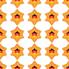 Pattern cookie with flag country Germany in tasty biscuit