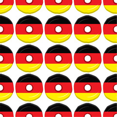 Pattern cookie with flag country Germany in tasty biscuit