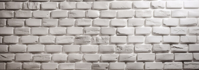 a white brick wall with a lot of white bricks. Generative Ai