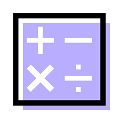 Modern calculator icon for mobile apps and design. Finances conceps. Vector isolated on white background.