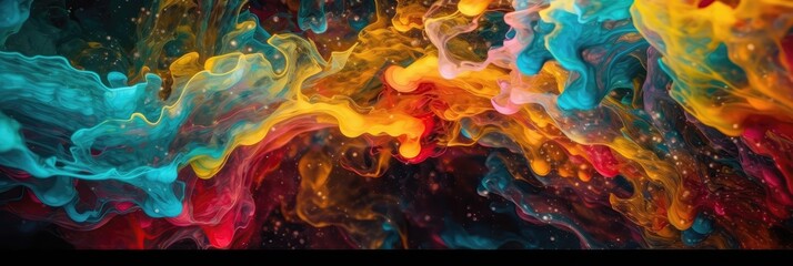 An Abstract Image Of Fluid, Melting Colors Background. Generative AI