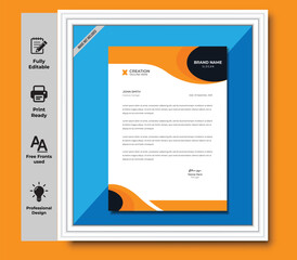 Modern Creative & Clean business style letterhead bundle of your corporate project design.set to print with vector & illustration. corporate letterhead design.