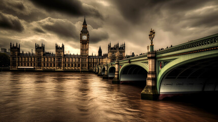 Fototapeta premium Buckingham Palace. Breathtaking travel destination place. Generative AI