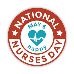 nurses day, may 6, national holiday, vectori llustration 