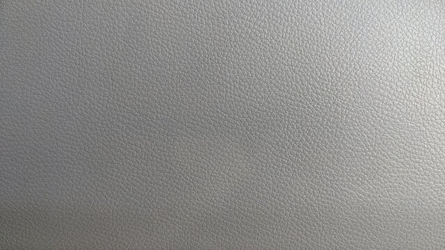 closeup of silver leather vinyl texture