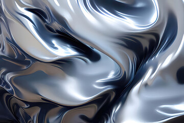 white and blue wave fluid style art for illustration