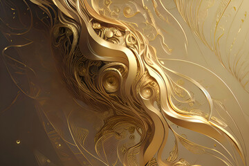 golden color textured background with bokeh effect