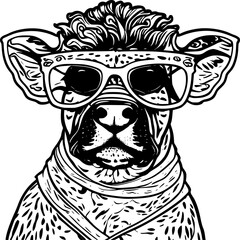 Cow in Glasses