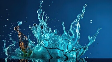 water splash in water.generated by AI