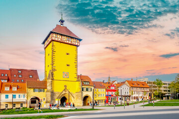 Tübinger Tor, Altstadt, Reutlingen, Deutschland 