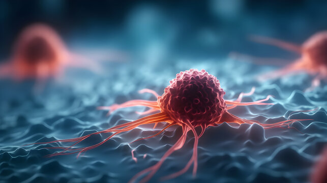 3d rendered illustration of virus cell cancer