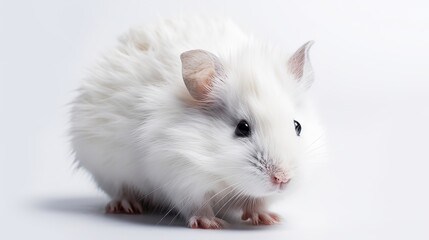 white rabbit on a white background.generated by AI