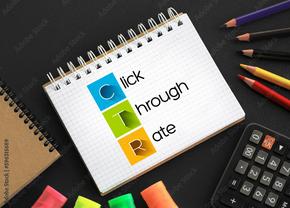 Poster ctr click-through rate - ratio of users who click on a specific link to the number of total users wh