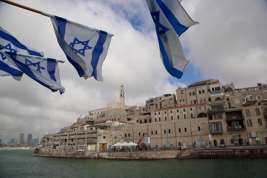 Panoramic view of Jaffa , Israel. Independence day