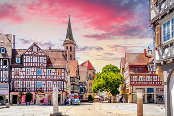 Obraz premium Altstadt, Schorndorf, Deutschland 