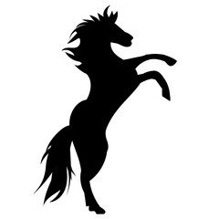 Naklejka na ściany i meble silhouette of a horse