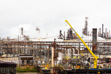 Oil refinery in Beaumont, Port Arthur, USA.
