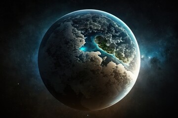 earth in space, generative ai