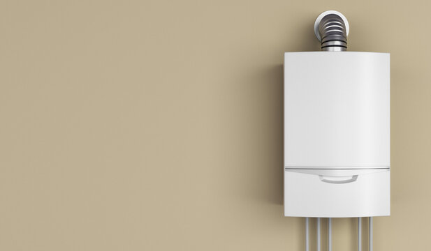 boiler gas heater water central heat 3D