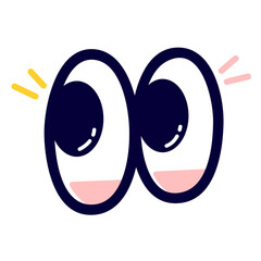 Eyes checking looking