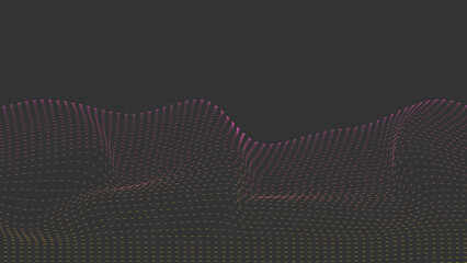 Dash neon pink yellow line abstract screen. 